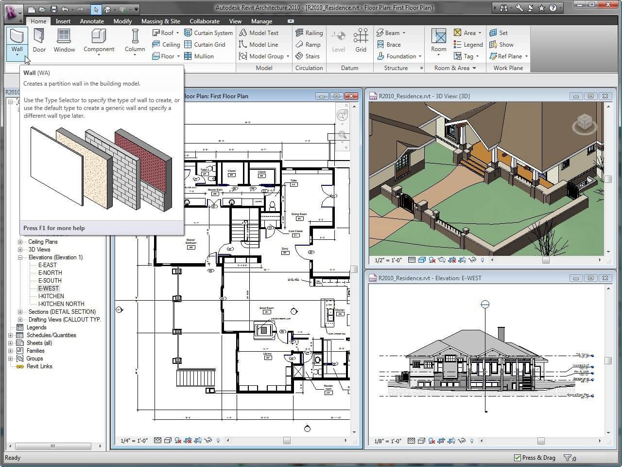 revit architecture sample projects pdf